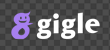 gigleロゴマーク(白文字)